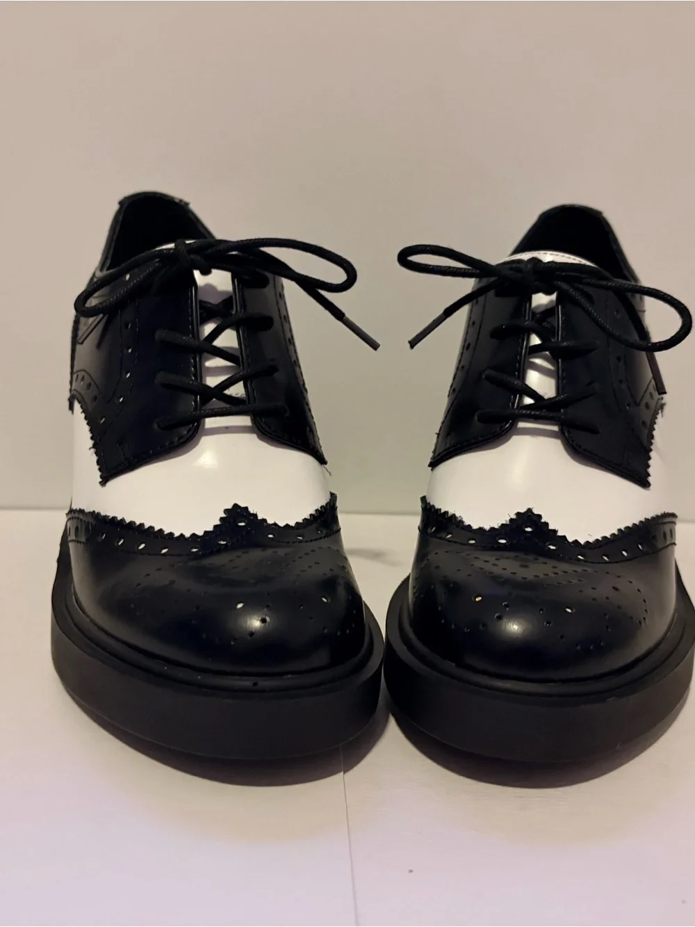 Steve Madden Tuxedo Brogue Platform Oxfords
